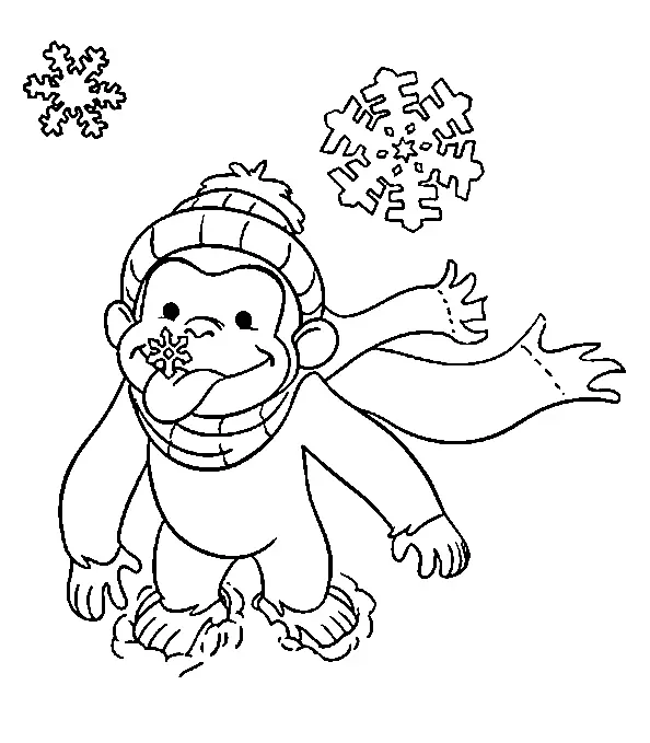 Curious George Para Colorear 26