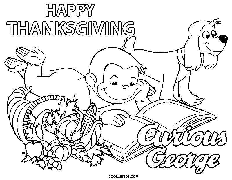 Curious George Para Colorear 32