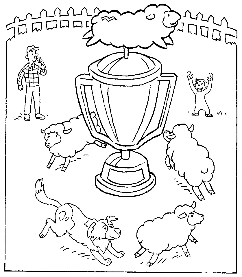 Curious George Para Colorear 67