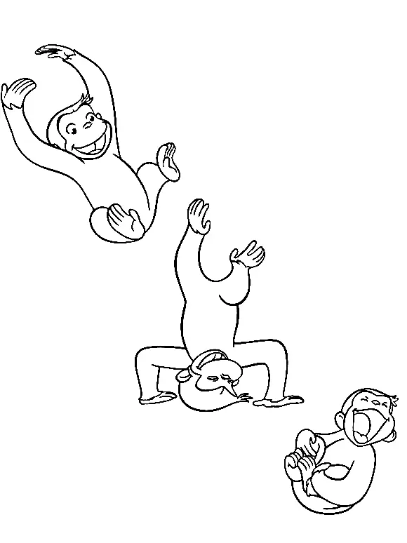 Curious George Para Colorear 68