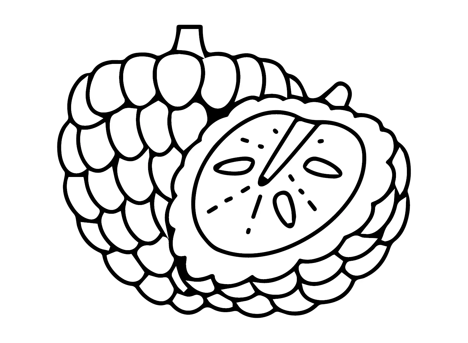 Custard Apple Coloring Pages 16
