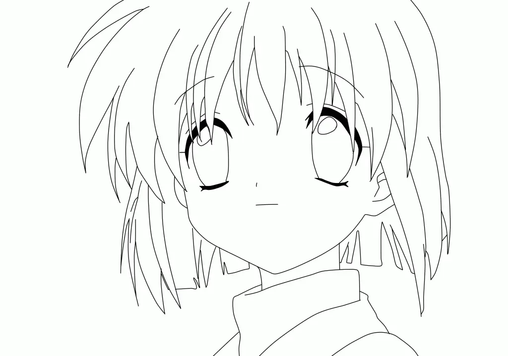 Niedliche Anime Ausmalbilder 15