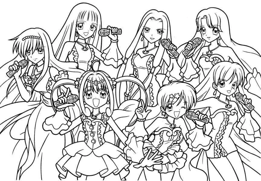 Niedliche Anime Ausmalbilder 7