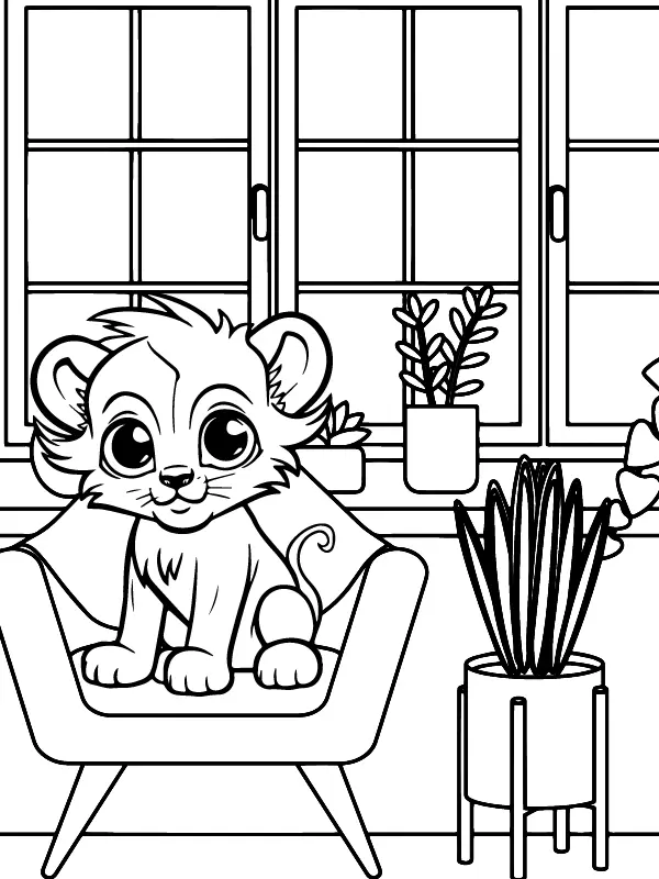 Animais fofos para colorir 12