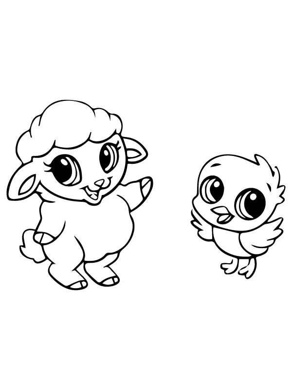 Animais fofos para colorir 13