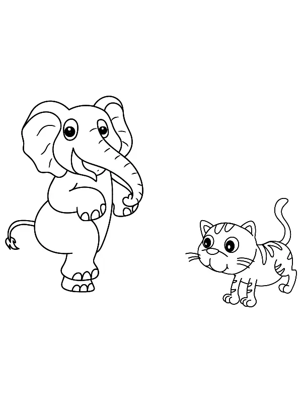 Animais fofos para colorir 14