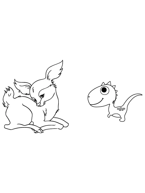 Animais fofos para colorir 15
