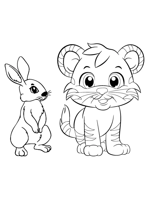 Animais fofos Para Colorir