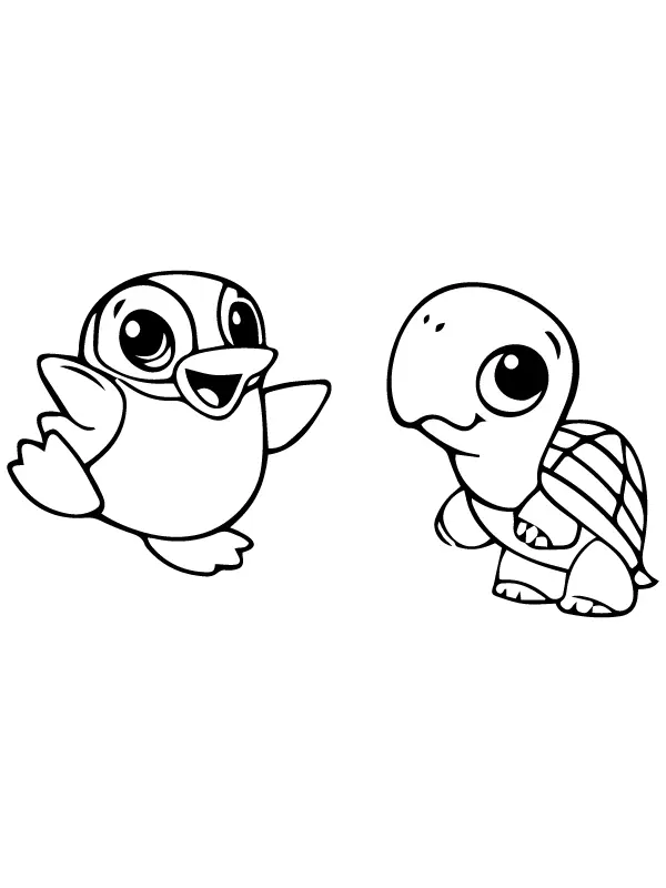 Animais fofos para colorir 2