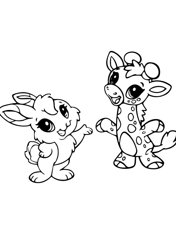 Animais fofos para colorir 4