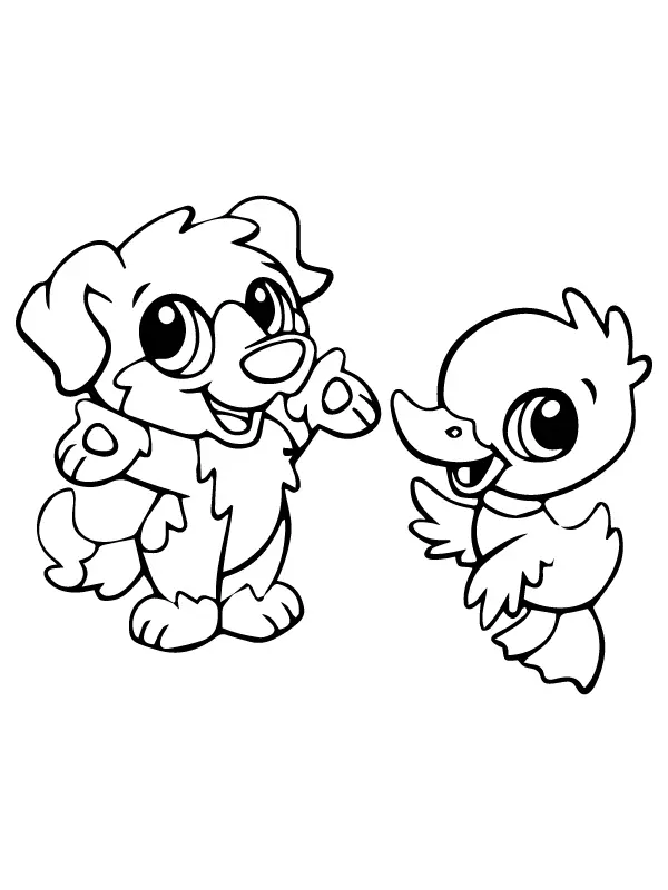 Animais fofos para colorir 6