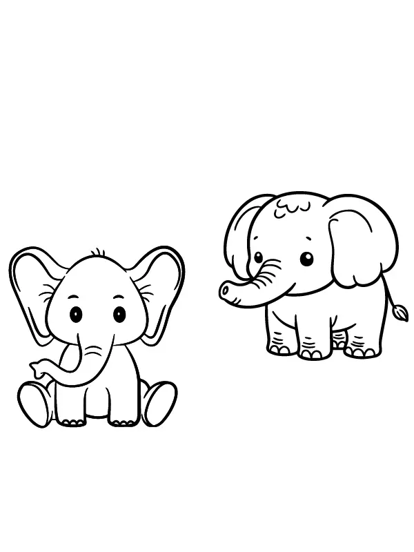 Animais fofos para colorir 8