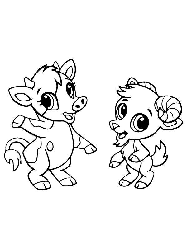 Animais fofos para colorir 9