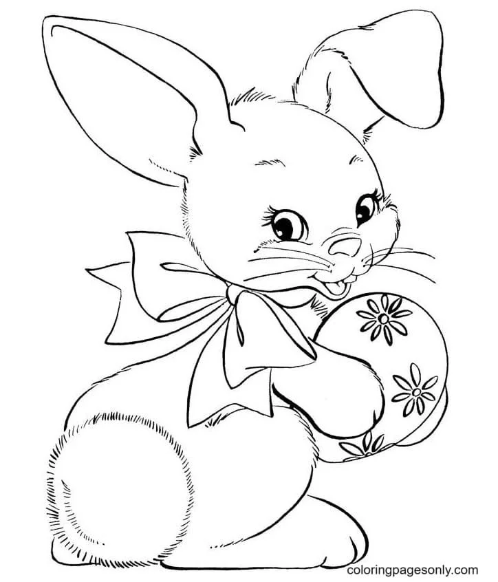 Conejitos Lindos Para Colorear 21