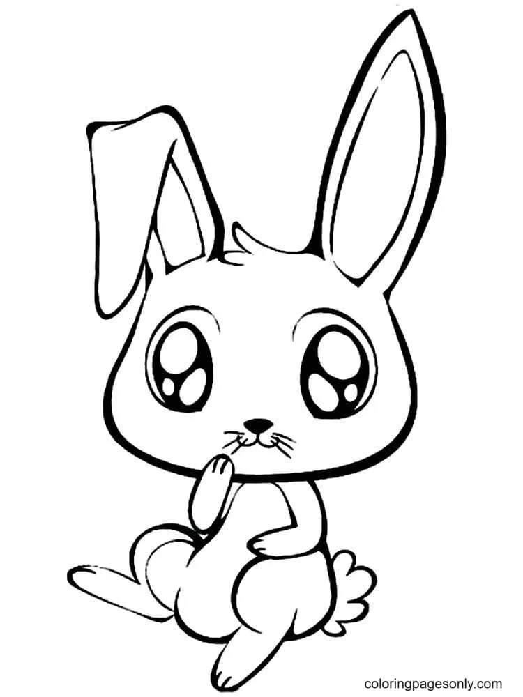 Conejitos Lindos Para Colorear 6