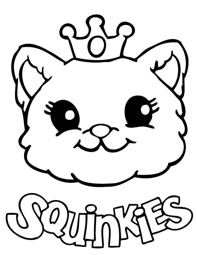 Cute Cat Coloring Pages 3