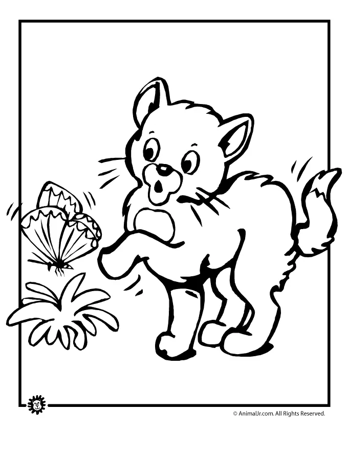 Cute Cat Coloring Pages 36
