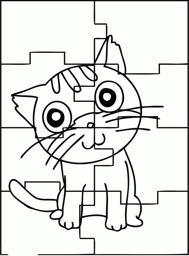 Cute Cat Coloring Pages 37