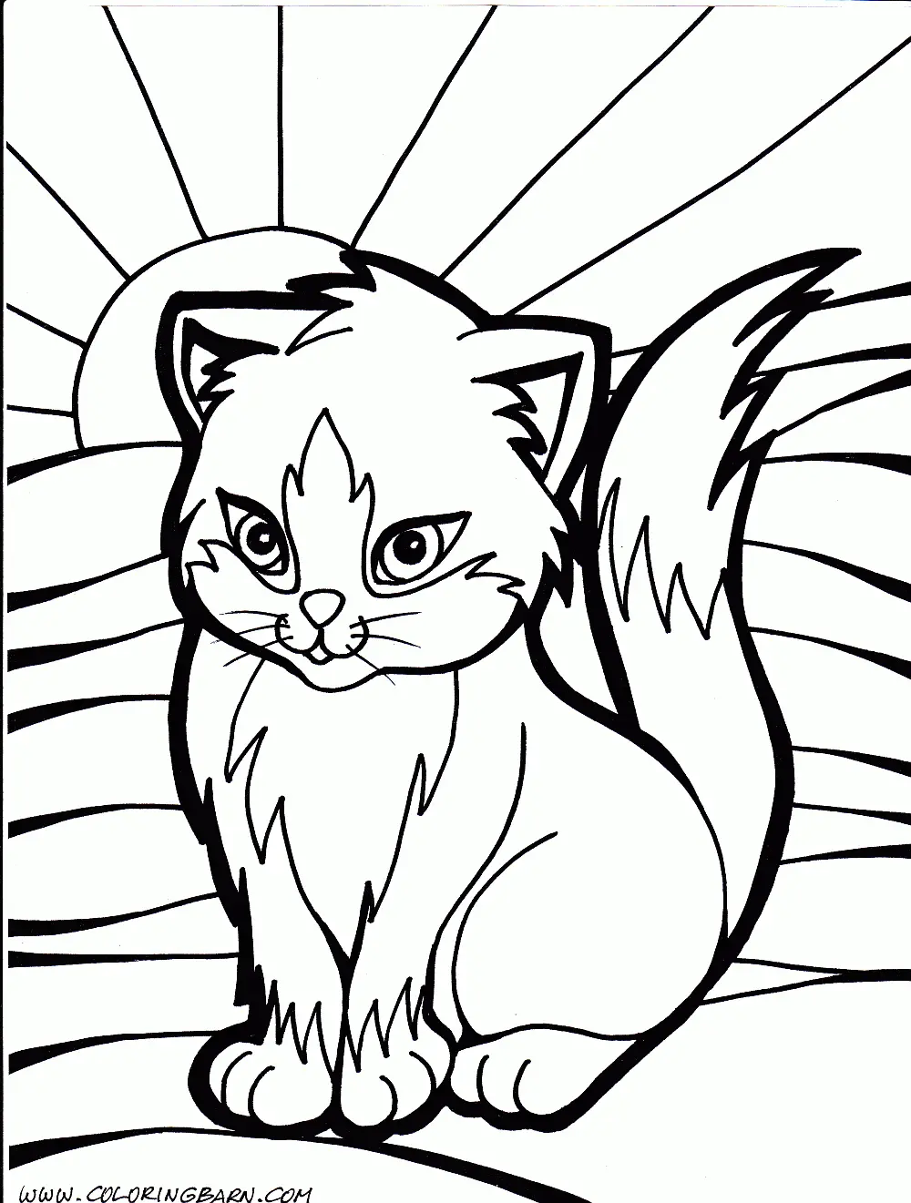 Cute Cat Coloring Pages 59