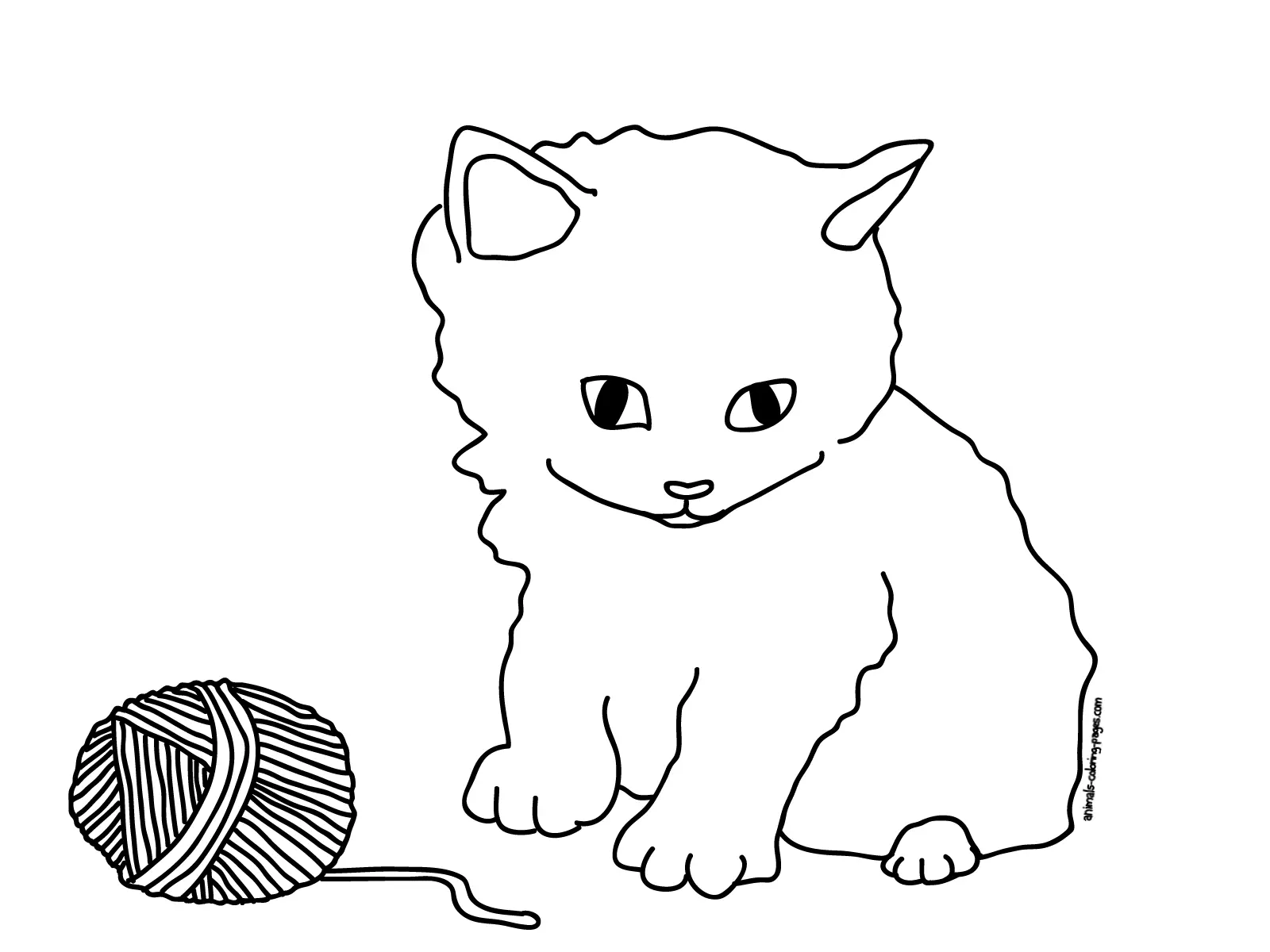 Cute Cat Coloring Pages 61