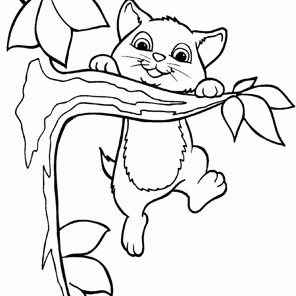 Cute Cat Coloring Pages 63