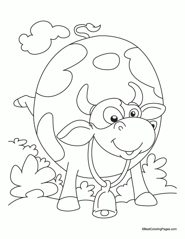 Cute Cow Coloring Pages 33