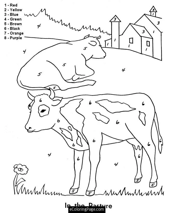 Cute Cow Coloring Pages 36