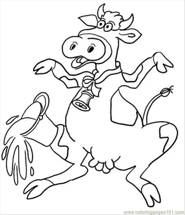 Cute Cow Coloring Pages 44