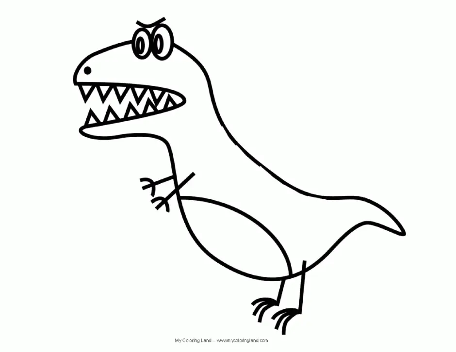 Desenhos de Dinossauros Fofos Para Colorir 14