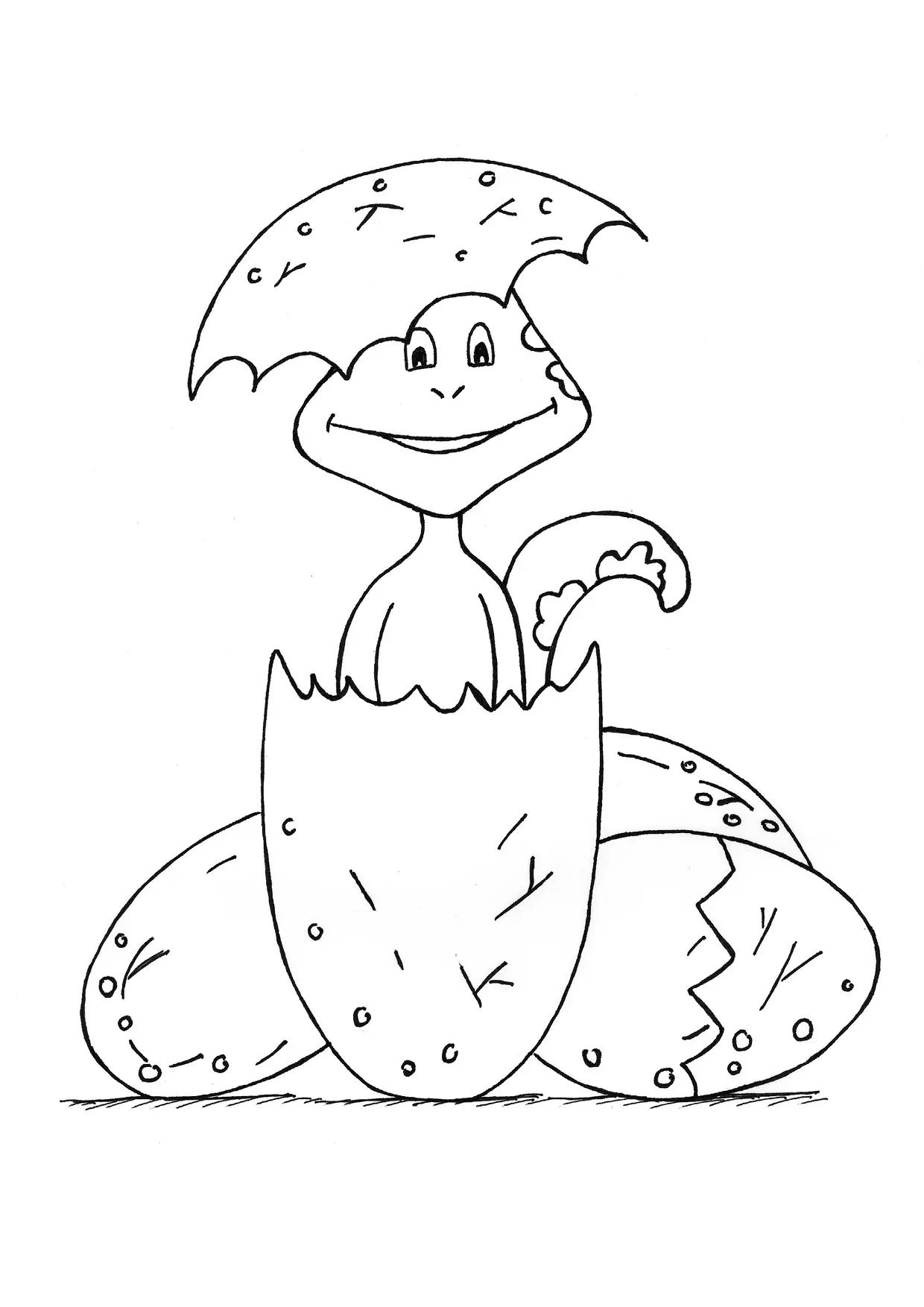 Desenhos de Dinossauros Fofos Para Colorir 19
