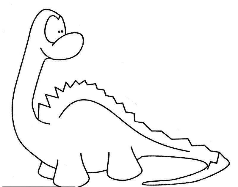 Desenhos de Dinossauros Fofos Para Colorir 2