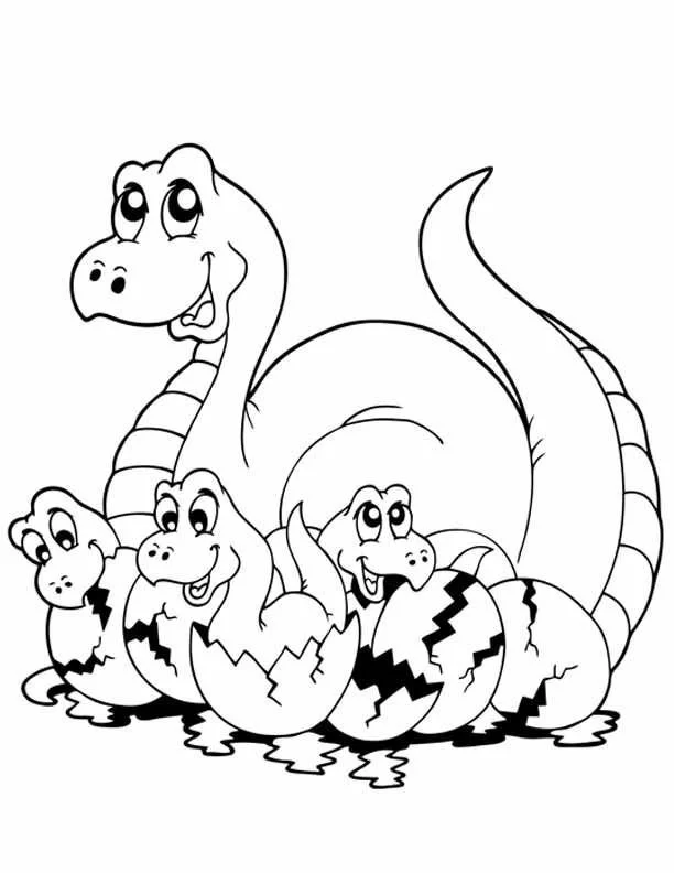 Desenhos de Dinossauros Fofos Para Colorir 29