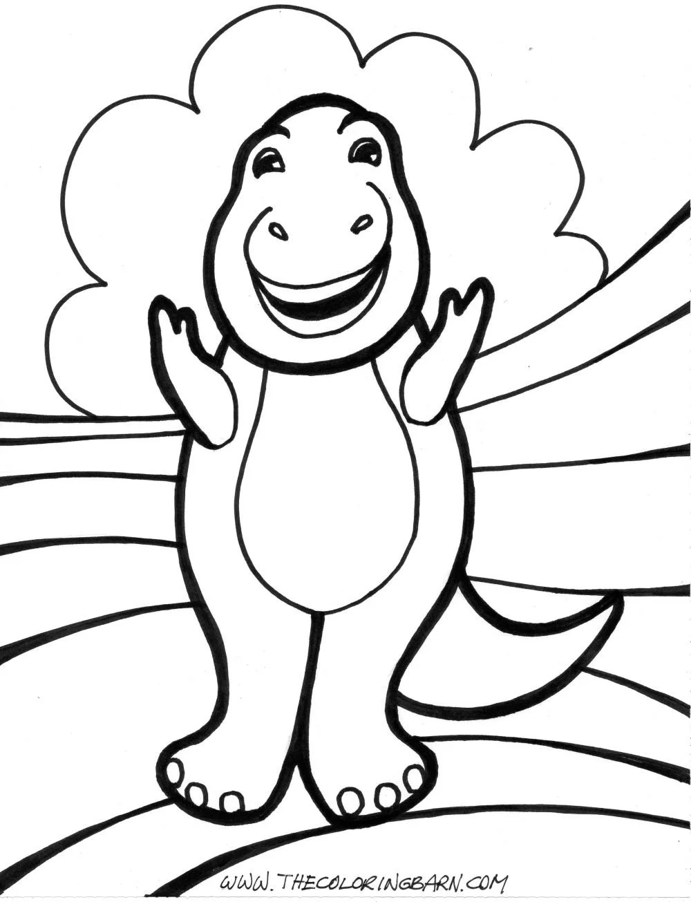 Desenhos de Dinossauros Fofos Para Colorir 31