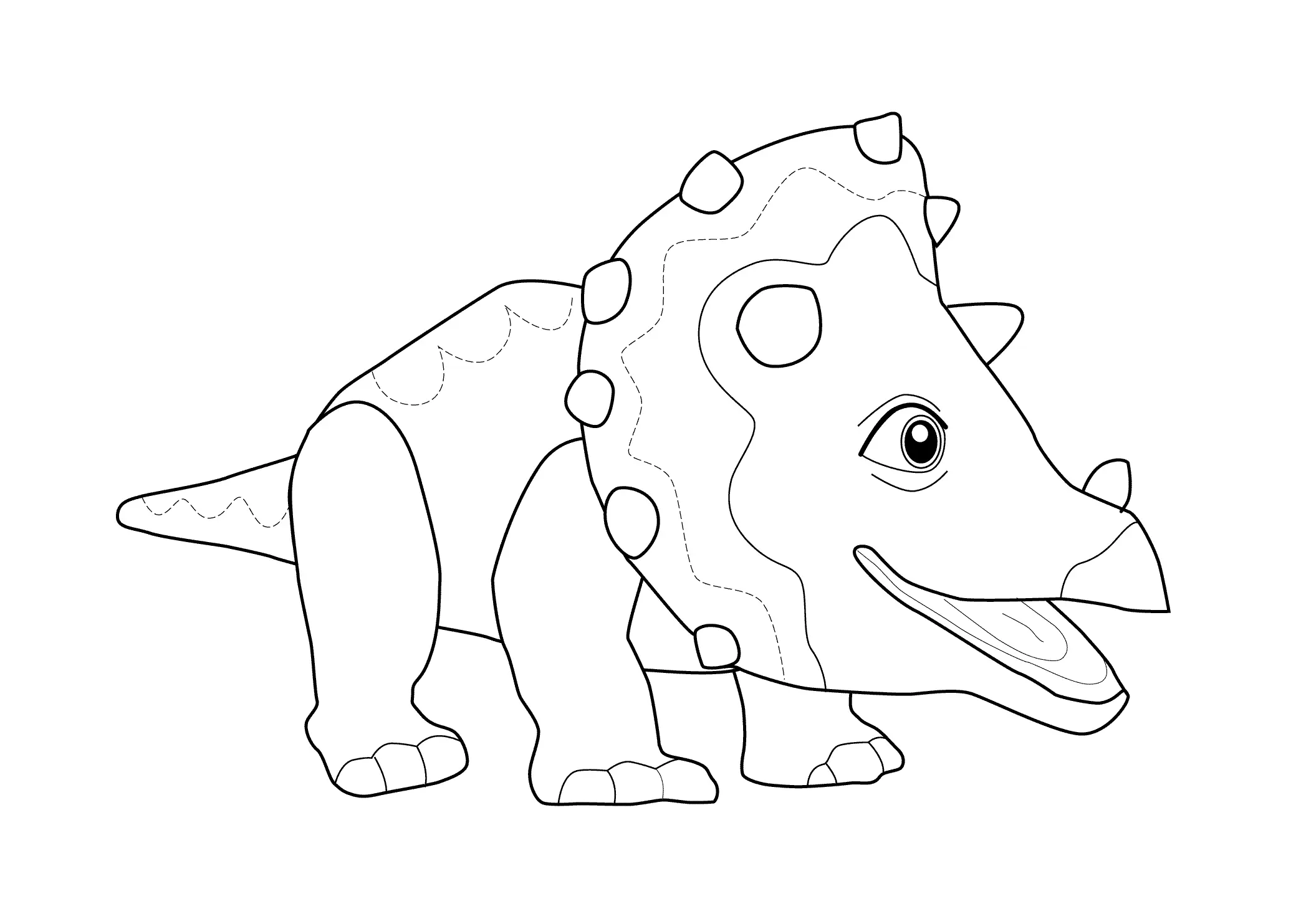 Desenhos de Dinossauros Fofos Para Colorir 38