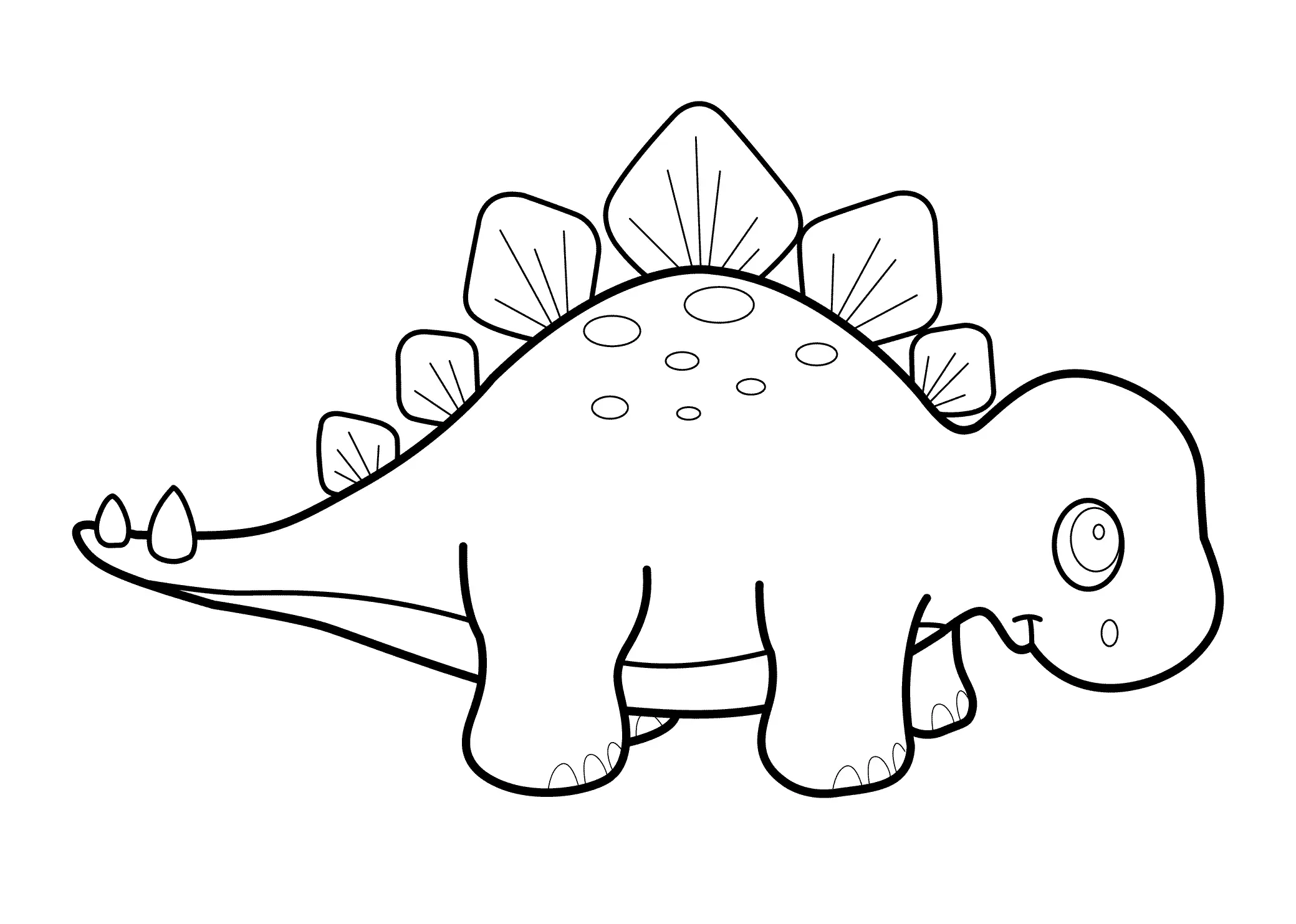 Desenhos de Dinossauros Fofos Para Colorir 43