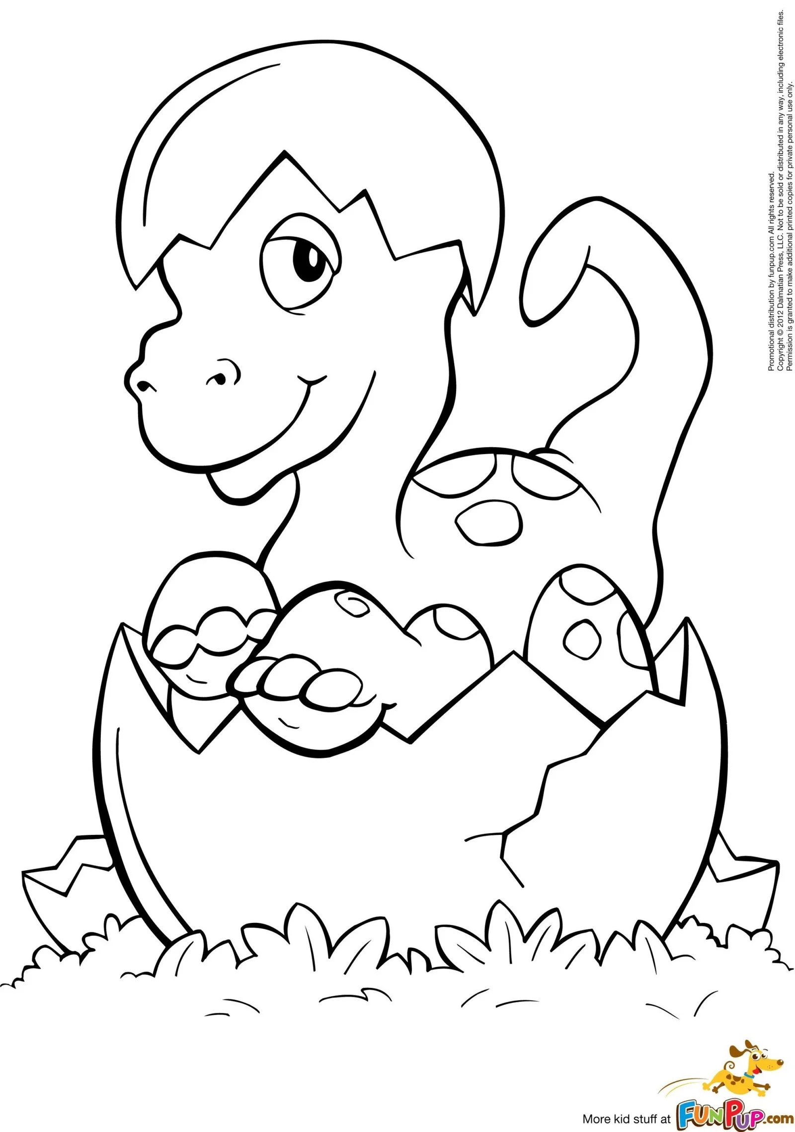Desenhos de Dinossauros Fofos Para Colorir 48