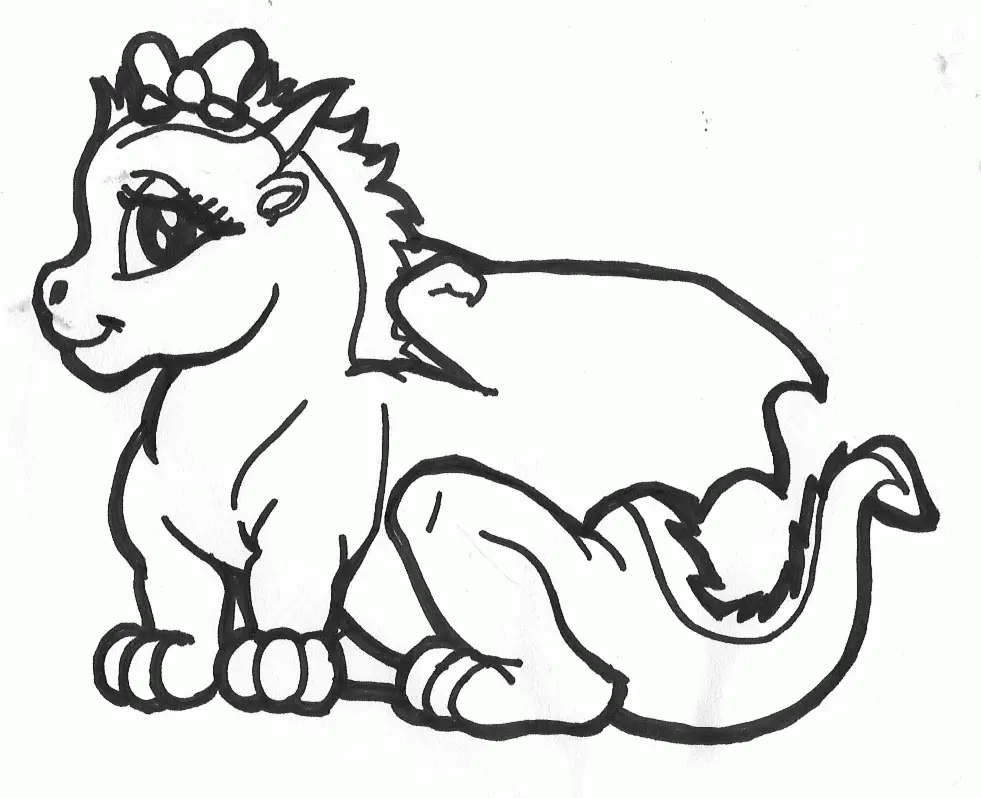 Desenhos de Dinossauros Fofos Para Colorir 7