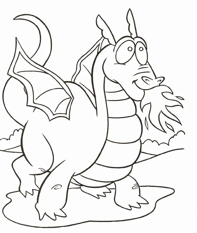 Desenhos de Dragao Fofo Para Colorir 18