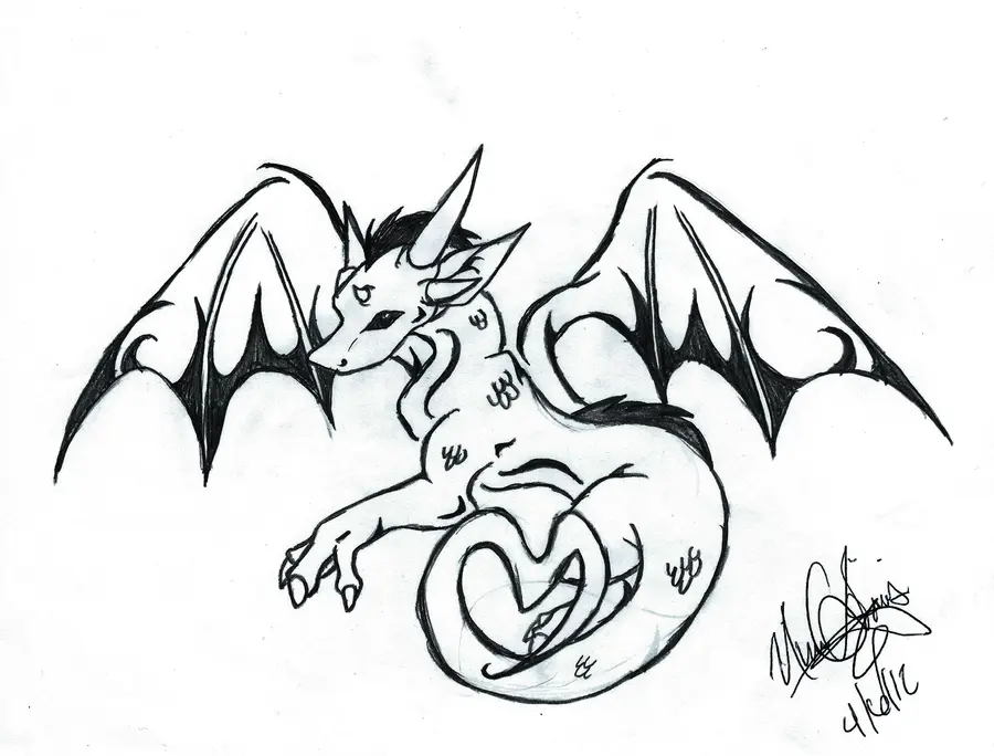 Desenhos de Dragao Fofo Para Colorir 20