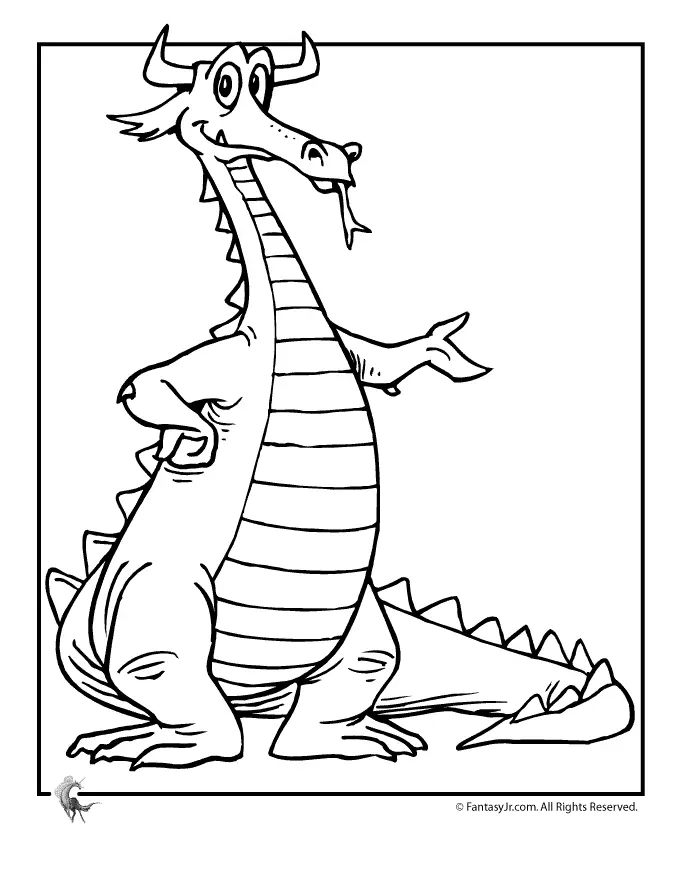 Desenhos de Dragao Fofo Para Colorir 22