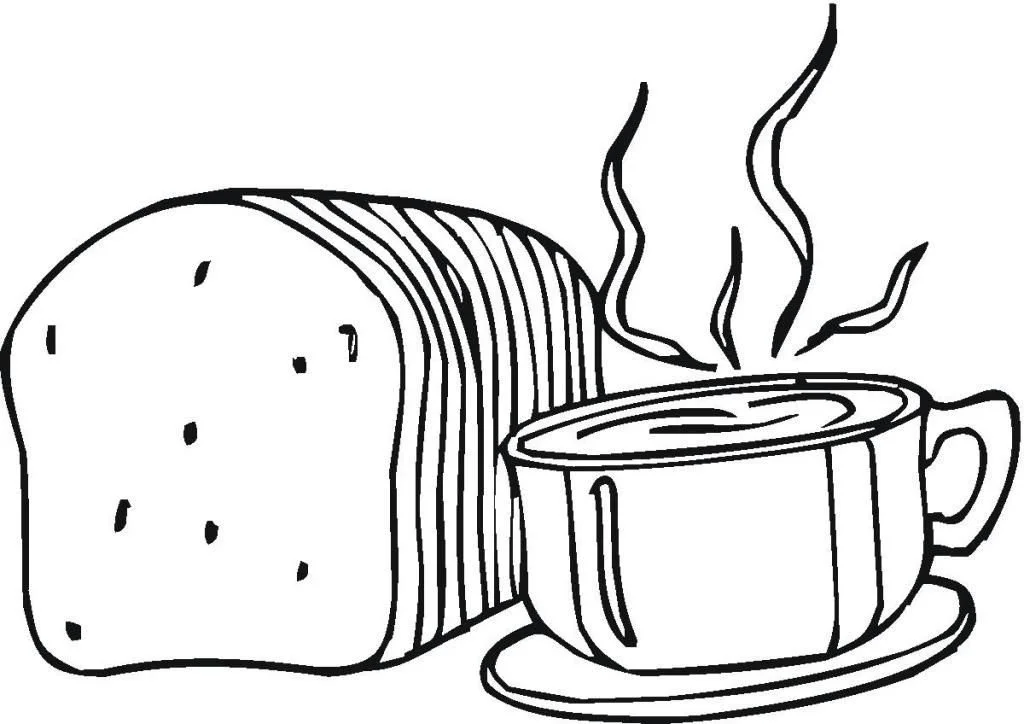 Cute Food Coloring Pages 11