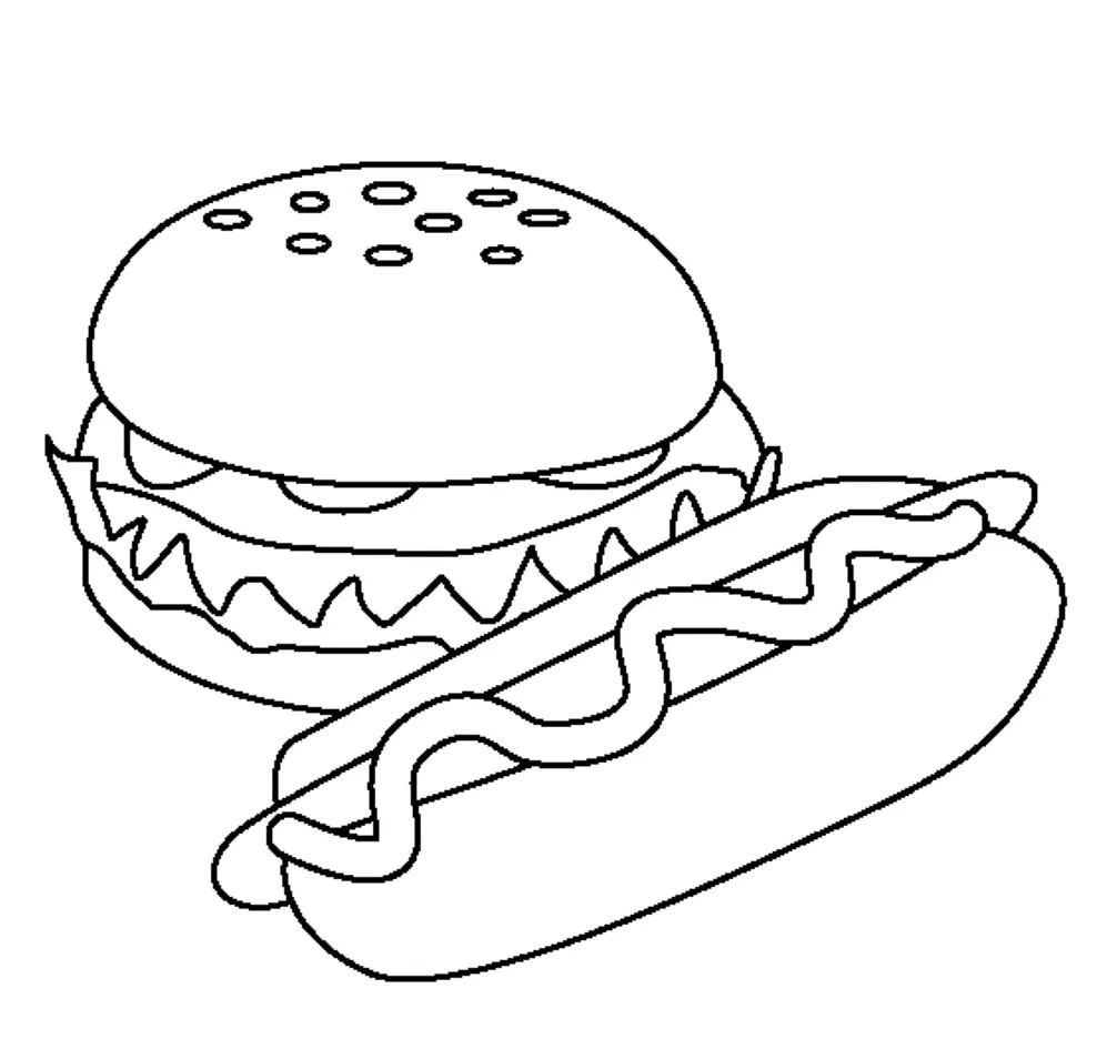 Cute Food Coloring Pages 15