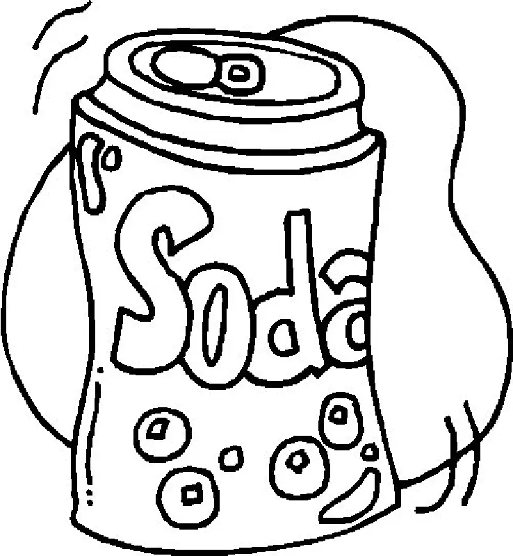 Cute Food Coloring Pages 2