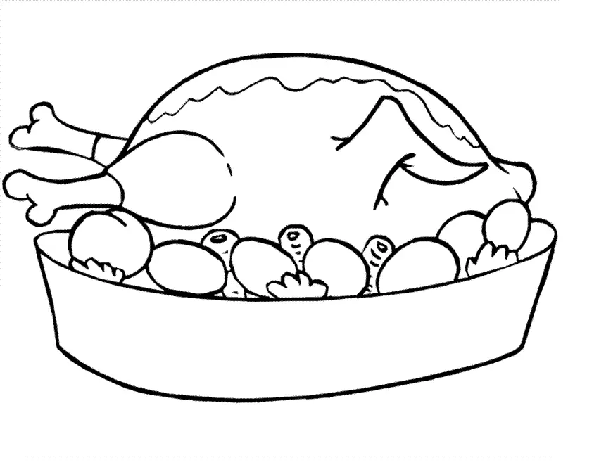 Cute Food Coloring Pages 27