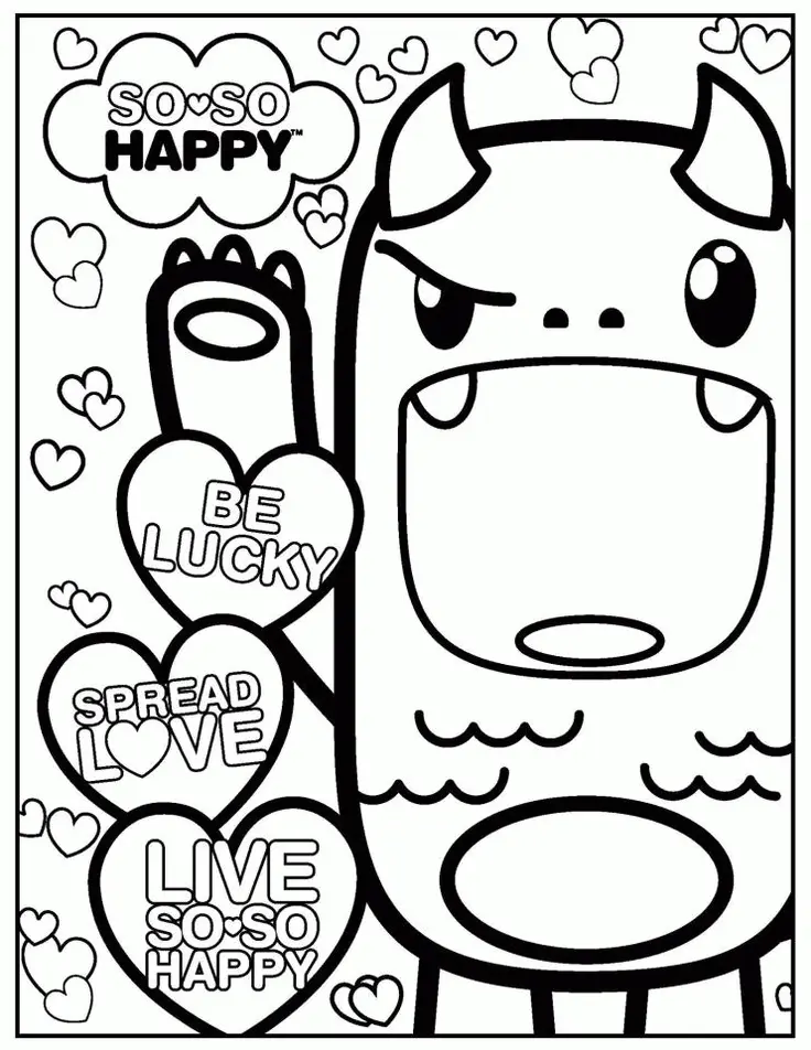 Cute Food Coloring Pages 28