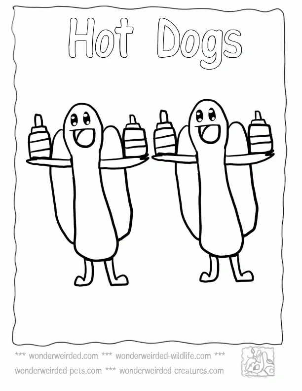 Cute Food Coloring Pages 9