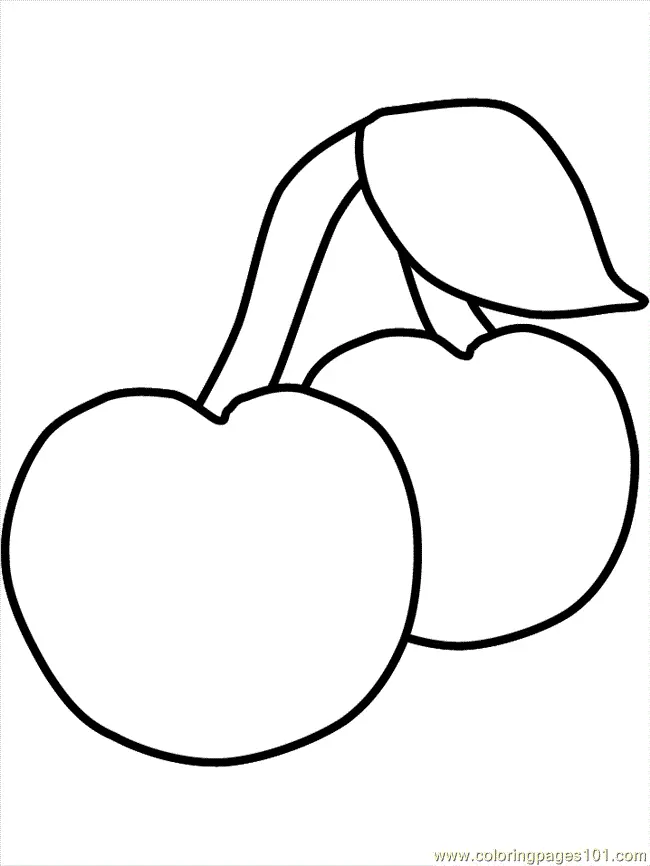 Desenhos de Frutas Fofas Para Colorir 21