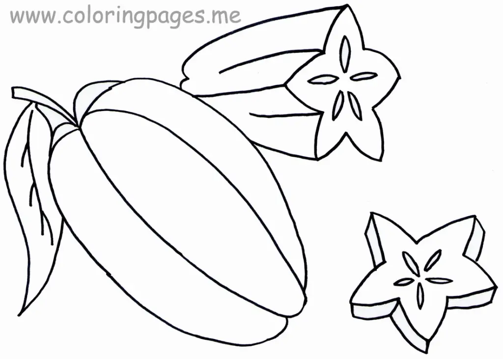 Desenhos de Frutas Fofas Para Colorir 40