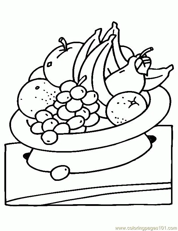 Desenhos de Frutas Fofas Para Colorir 42