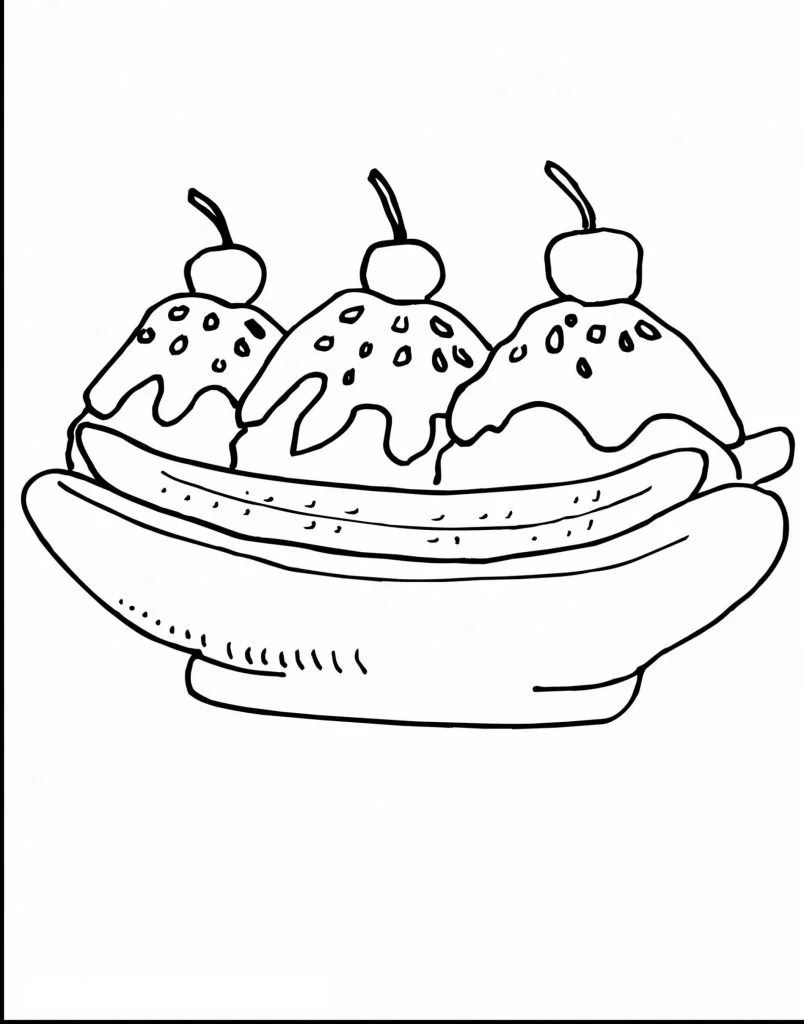Cute Ice Cream Coloring Pages 10